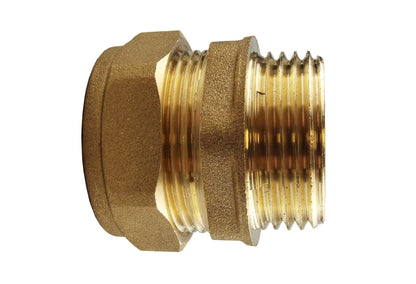 Brass Compression Straight 15mm - 3/4" BSPM