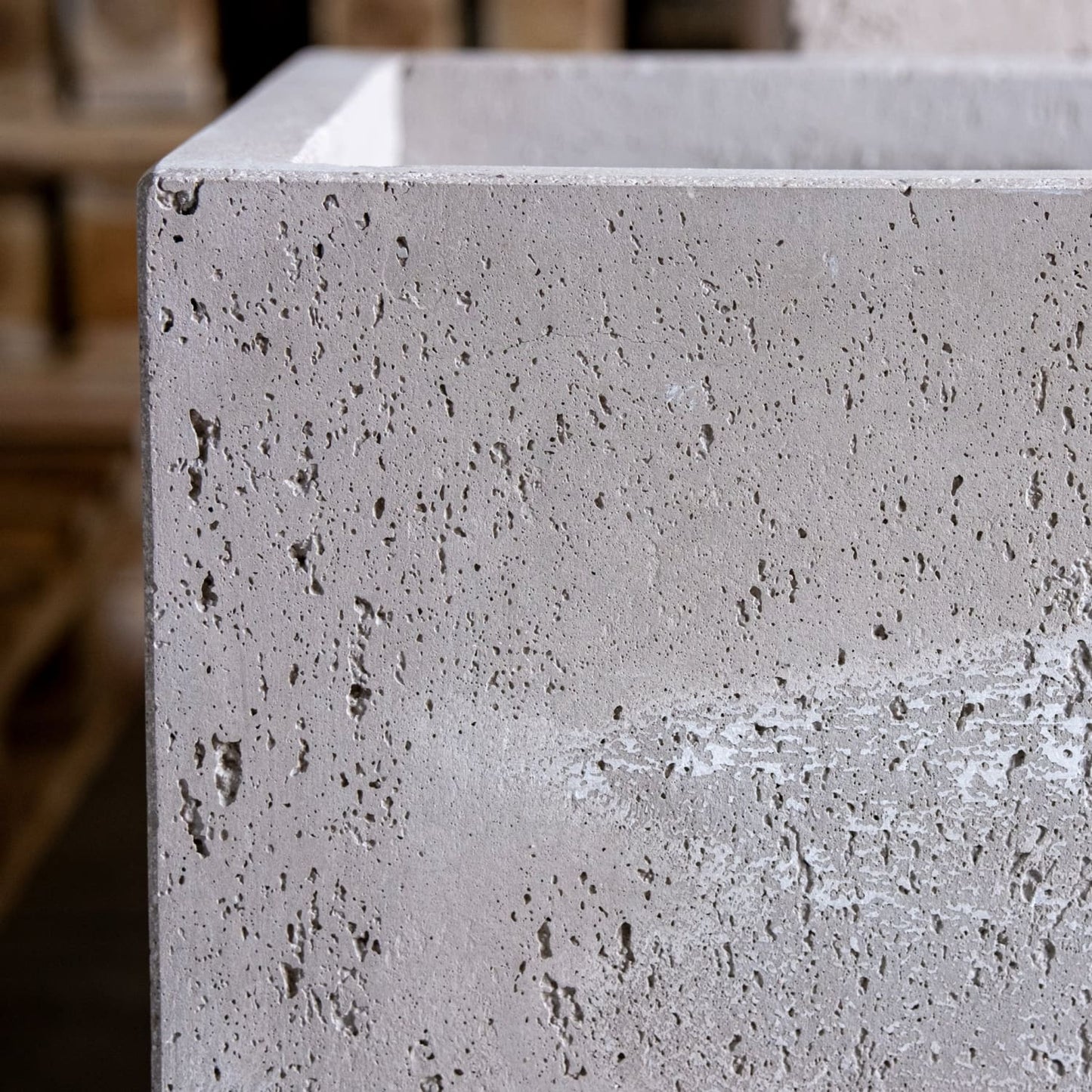 Cubrosa | Truffle – 55cm Large Square Concrete Planter – 115L Heavyweight Plant Pot