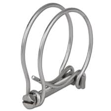 Double Wire Hose Clamp Galvanised 75mm-80mm