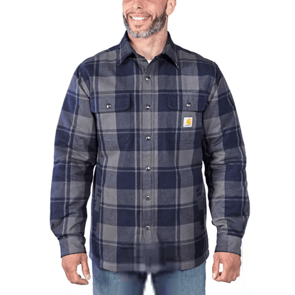 Carhartt 105939 Relaxed Fit Heavyweight Flannel Sherpa-Lined Shirt Jac