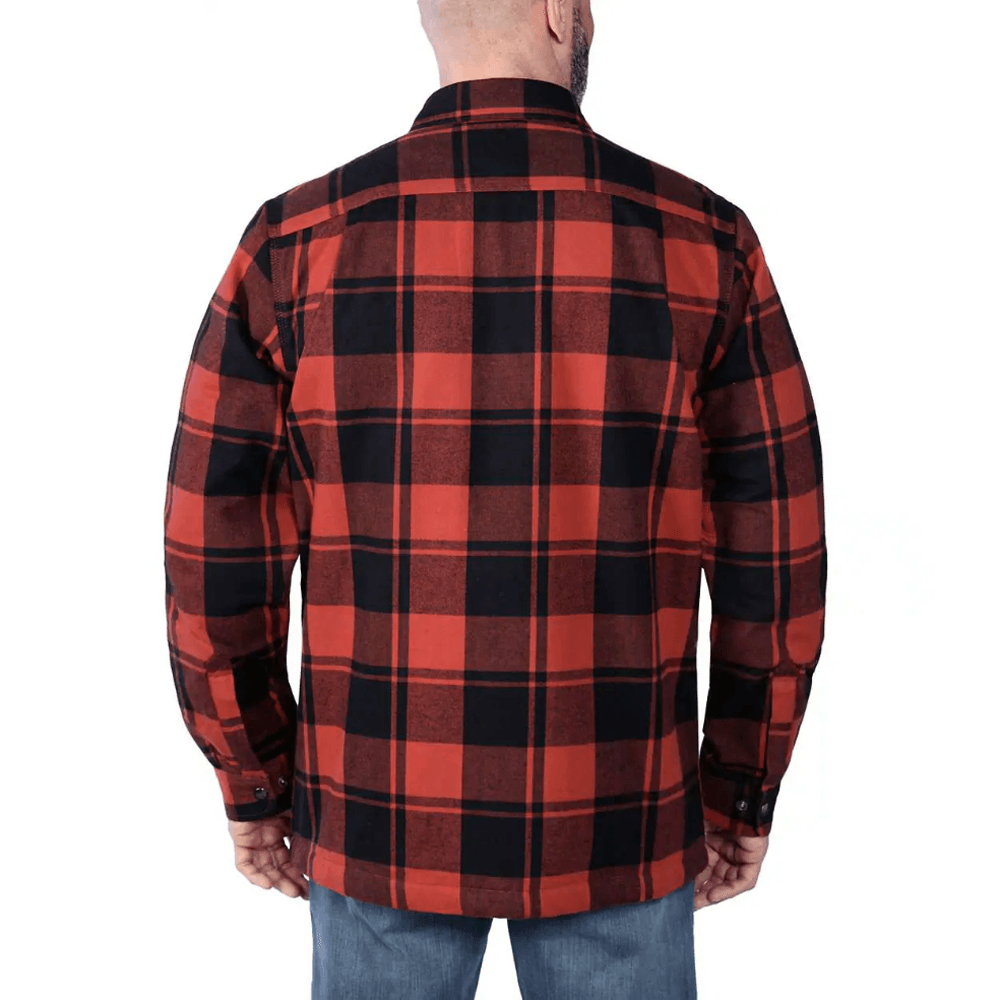 Carhartt 105939 Relaxed Fit Heavyweight Flannel Sherpa-Lined Shirt Jac