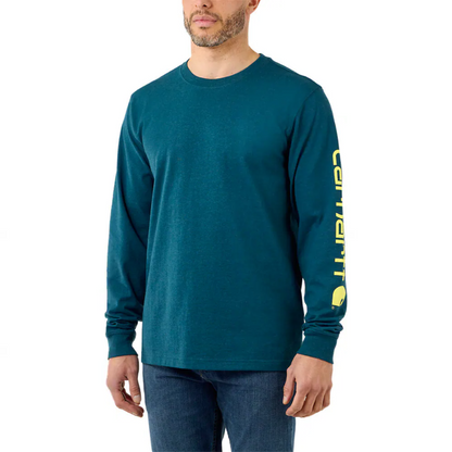 Carhartt EK231 Relaxed Fit Heavyweight Long Sleeve Graphic T-Shirt Top
