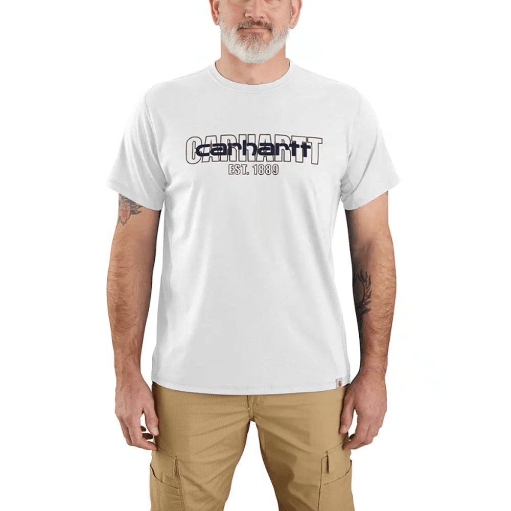 Carhartt 106653 Force Relaxed Fit Mid-Weight Short Sleeve Logo Graphic T-Shirt