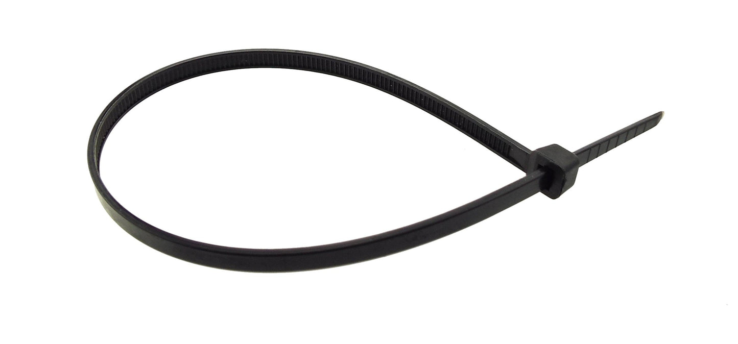 100 Cable Ties (3.6mm x 200mm) Black
