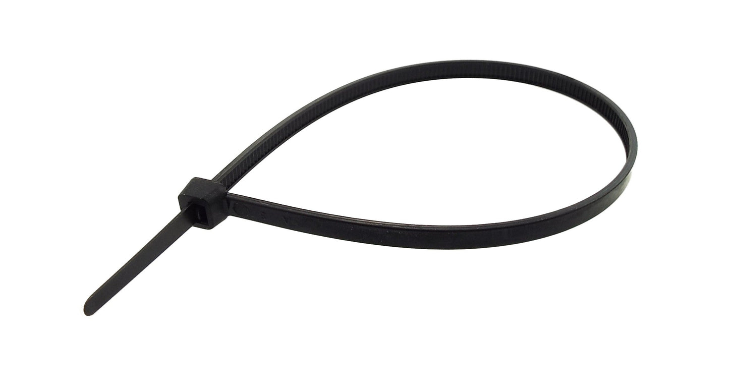 100 Cable Ties (3.6mm x 370mm) Black
