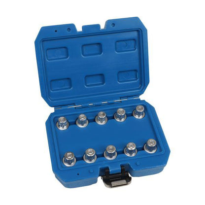 US PRO Tools 10pc BMW Locking Wheel Nut Socket Key Set Sockets Alloy Alloys 6242
