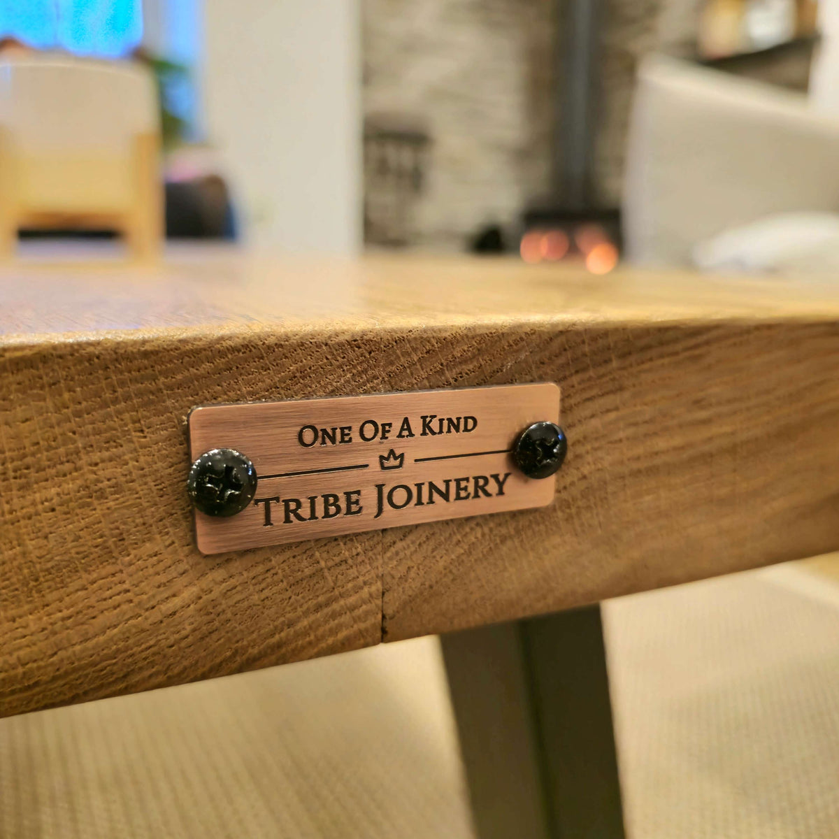 LINA Angled Legs Chunky Live / Waney Edge Coffee Table