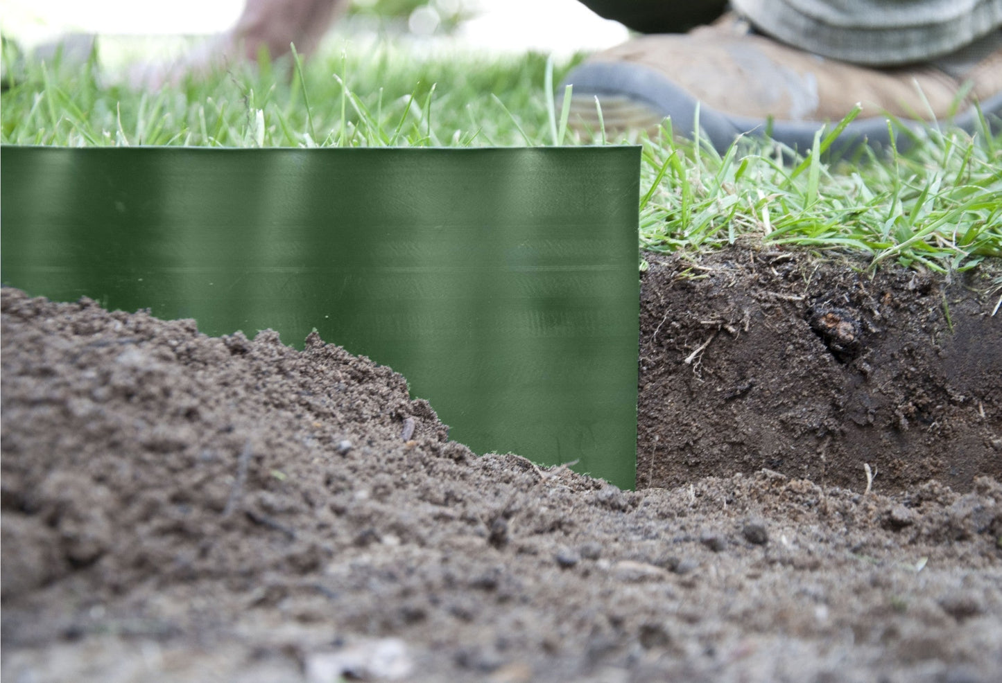 Wavy Plastic Garden Lawn Edging, H=20CM, L=9M, Green