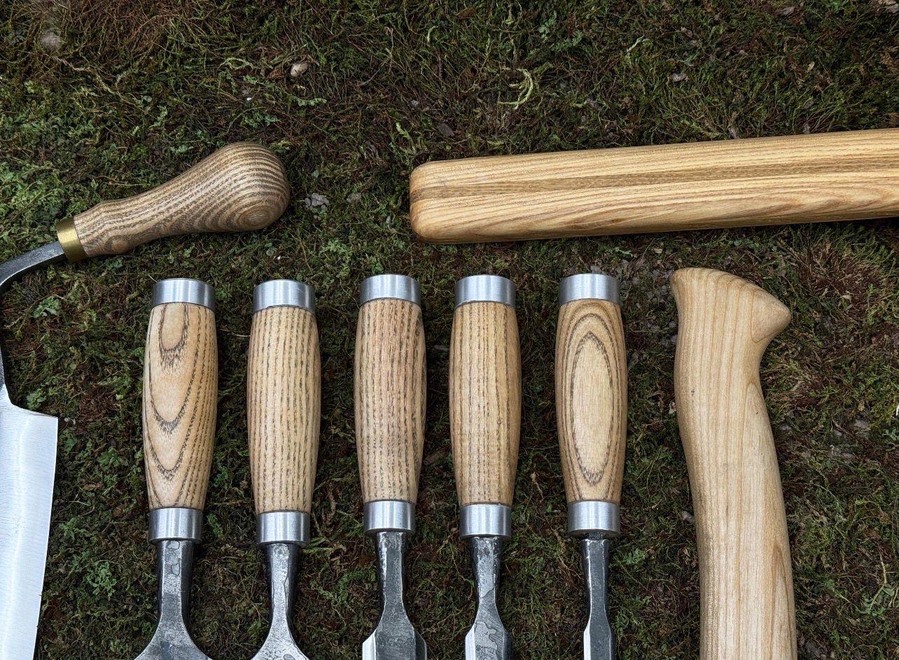 8pc Hand-Forged Woodworking Tool Set | 52100 Steel