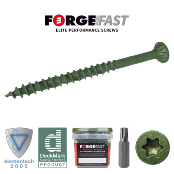 ForgeFast Decking Screws – Green Tub – Self-Drill – Torx Countersunk