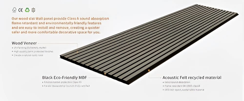 Grey Oak Acoustic Wall Panels