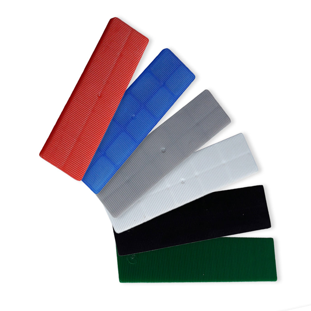 28mm x 100mm Flat Plastic Glazing Packers – Colour-Coded Shims for Windows & Doors | Made in UK