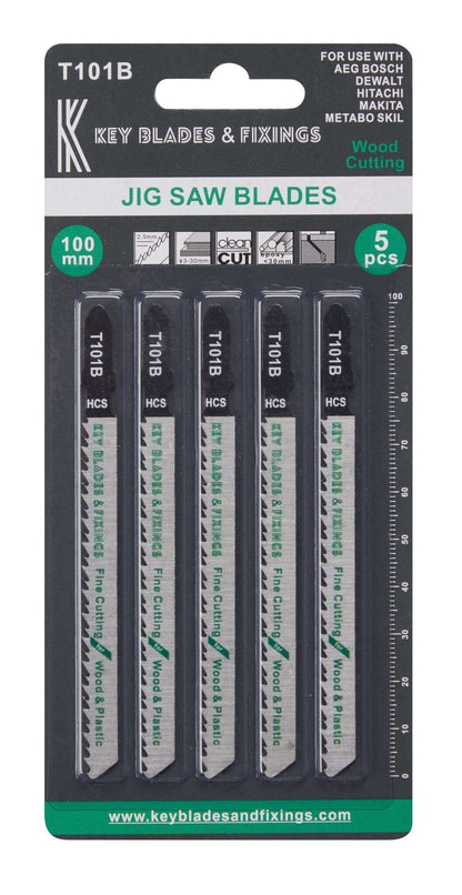 Key Blades T101B Jigsaw Blades 5 Pack - 1111