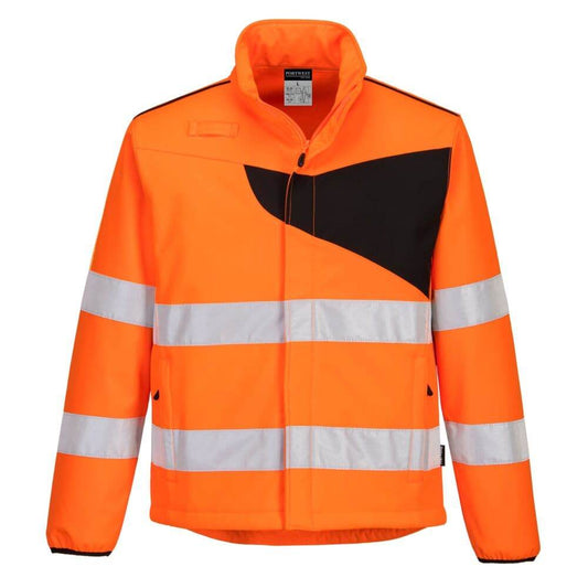 PORTWEST PW275 HI-VIS SOFTSHELL JACKET (2L)
