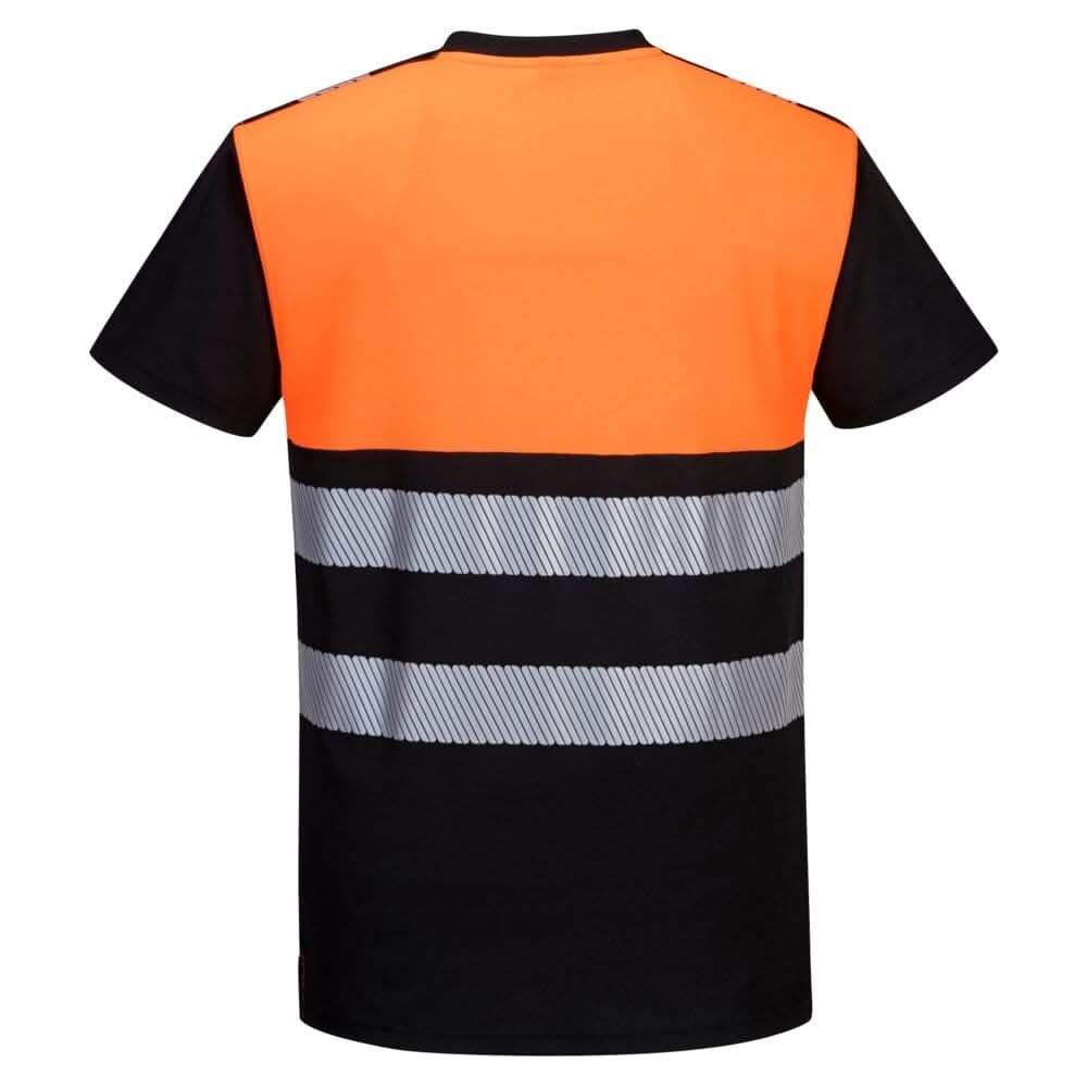PORTWEST PW311 PW3 HI-VIS COTTON COMFORT T-SHIRTS BUNDLE Inc Logo - 5 ITEMS