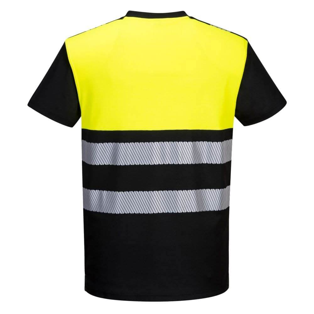 PORTWEST PW311 PW3 HI-VIS COTTON COMFORT T-SHIRTS BUNDLE Inc Logo - 5 ITEMS