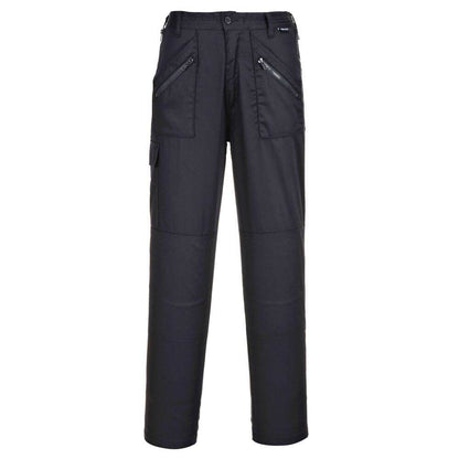 PORTWEST S687 WOMEN'S ACTION TROUSERS BLACK XS REGULAR LEG