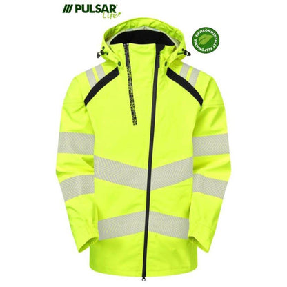 PULSAR® LIFE LFE909 GRS Men's Waterproof Windproof Shell Jacket Yellow