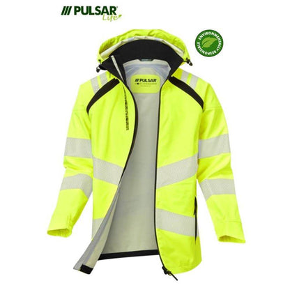 PULSAR® LIFE LFE909 GRS Men's Waterproof Windproof Shell Jacket Yellow