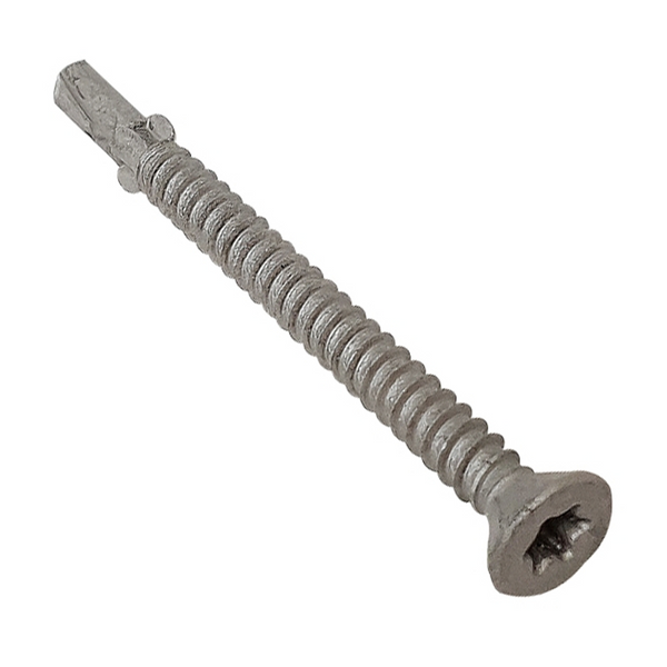 TechFast Timber to Steel Screws | 5.5 x 100mm | Winged CSK No.3 Drill Tip