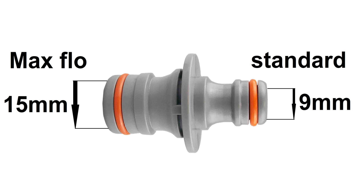 Three Way Max Flo to Standard Snap On, Black/Orange