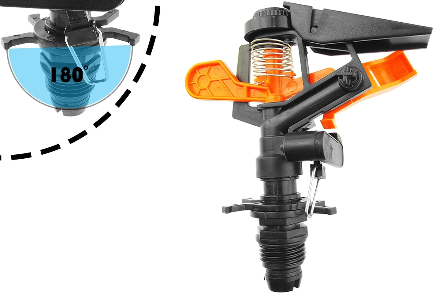 Pulsating Sprinkler on Spike - Adjustable Eco Line