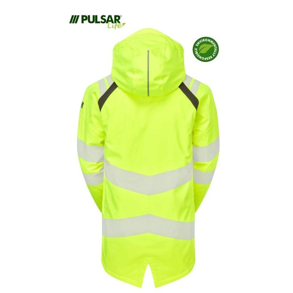 PULSAR® LIFE LFE918 GRS Hi-Vis Insulated Waterproof Parka Yellow