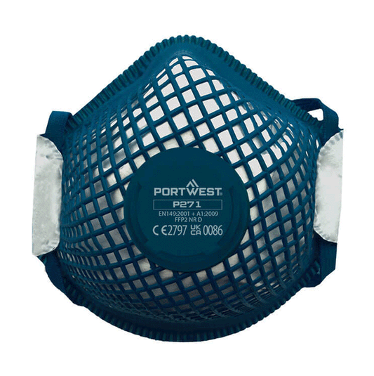 Portwest P271 ERGONET FFP2 Valved Dolomite Respirator (Pk10)