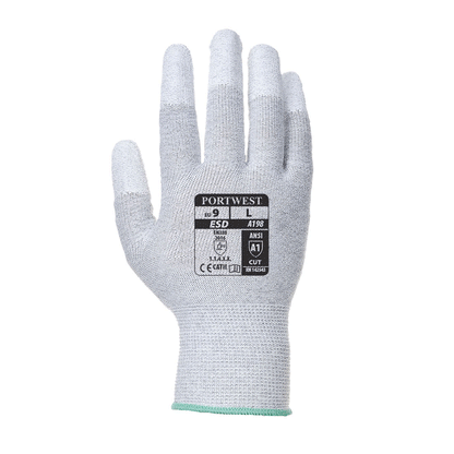 Portwest A198 Antistatic PU Fingertip Gloves