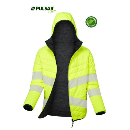 PULSAR® LIFE GRS LFE962 Women's Reversible Hi-Vis Puffer Jacket Yellow