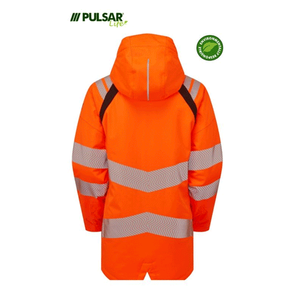 Pulsar Life LFE919 GRS Hi-Vis Waterproof Insulated Parka Jacket