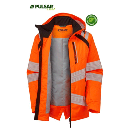 Pulsar Life LFE919 GRS Hi-Vis Waterproof Insulated Parka Jacket