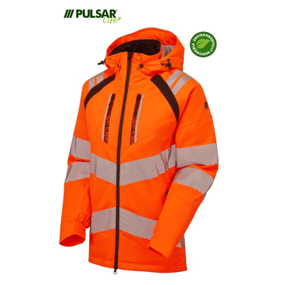 Pulsar Life LFE919 GRS Hi-Vis Waterproof Insulated Parka Jacket