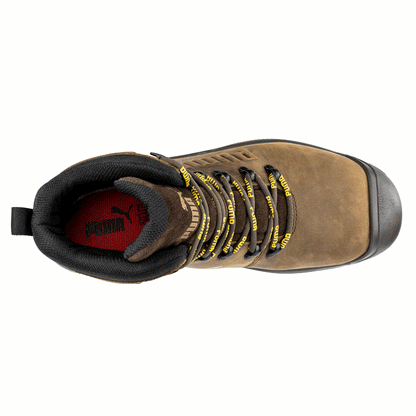 Puma Iron HD Brown Mid Safety Work Boot S3S FO SR