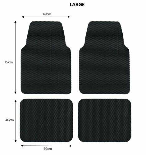 Nicoman Universal Hex Dirt Catcher Anti-Slip Car Floor Mats 4pc - Large