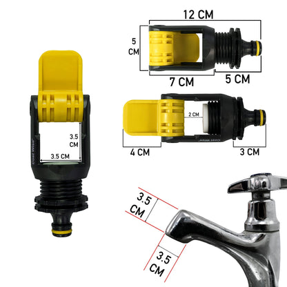 Kitchen Tap Adaptor "Non Branded" Yellow
