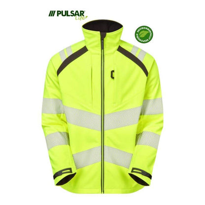 PULSAR® LIFE LFE965 GRS Women's Waterproof Hi-Vis Softshell Jacket Yellow