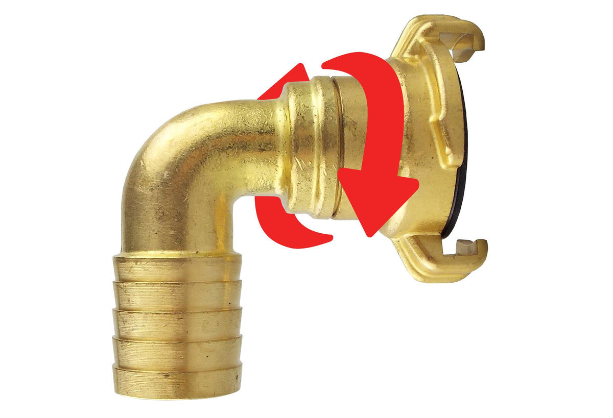 Claw Brass - Swivel Elbow 3/4" Hose