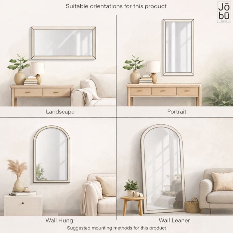 Takara- Full Length Gold Metal Rectangle Mirror - 160cm x 60cm