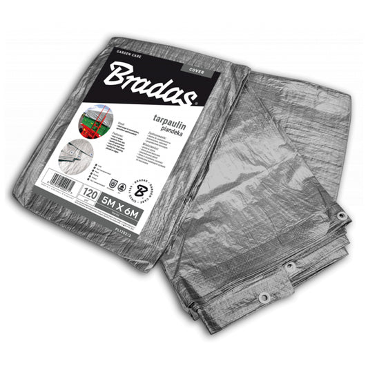 Silver M-Grade Tarpaulin 5m x 6m