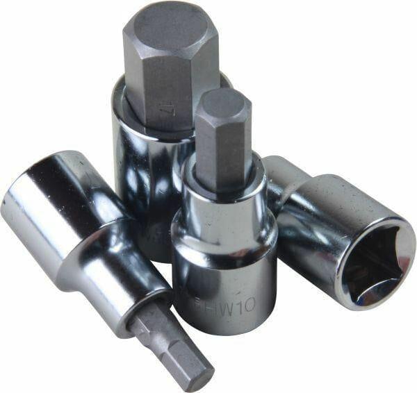 US PRO 1/2" Dr 10pc Hex Allen Bit Sockets, Socket Key Set H4 - H19 1695