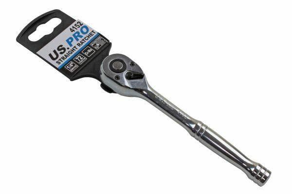 US PRO 1/4" Drive 72T Quick Release Reversible Ratchet Socket Wrench 4152