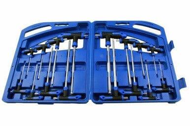 US PRO 16 Piece T HANDLE BALL END HEX & TORX KEY SET 1587