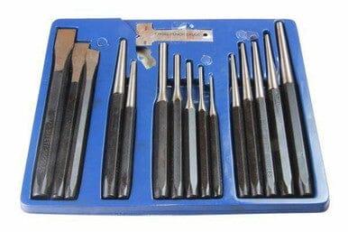 US PRO 16pc Punch & Chisel Set Cold Chisels Center Punch PIN Punch Taper Punch 2071