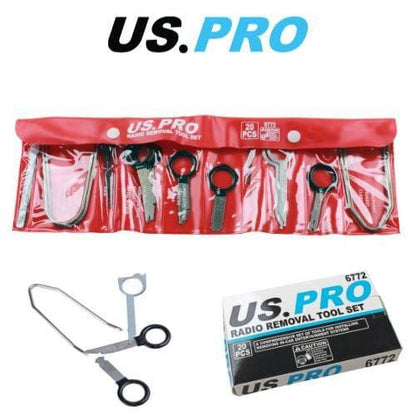 US PRO 20 Piece Radio Removal Tool Set 6772