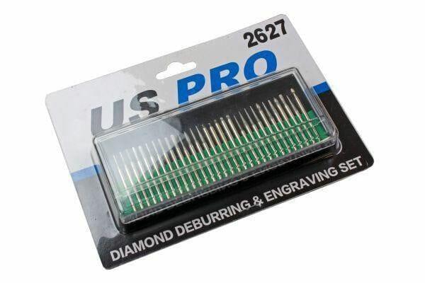 US PRO 30 Piece Diamond Deburring & Engraving Set 2627