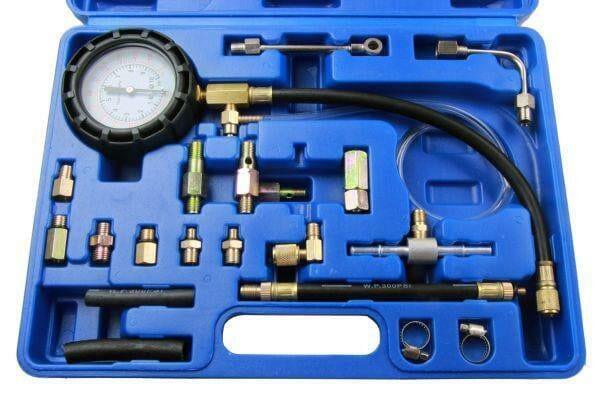 US PRO Fuel Pump Pressure Tester For Schrader Test Port Systems Petrol & Diesel 5385