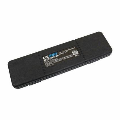 US PRO INDUSTRIAL 10pc 3/8" DR 6pt Swivel Impact Deep Wobble Socket Set 10 - 19mm 3970