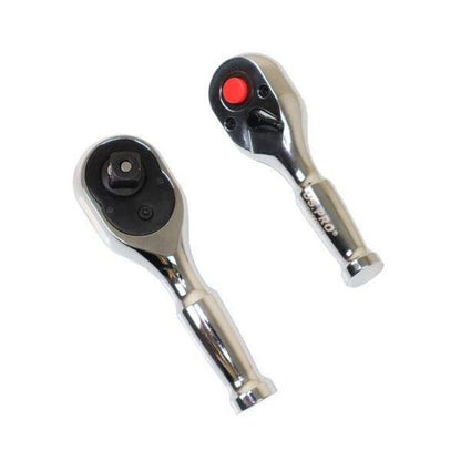 US PRO INDUSTRIAL 3/8" Drive 90T Stubby ratchet With Straight Metal Handle 4222