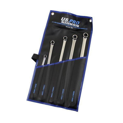 US PRO INDUSTRIAL 5pc Grip Grabber Extra Long Aviation Spanner Set 8-19mm 3947